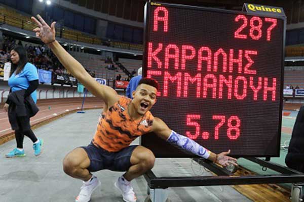 Παγκόσμιο ρεκόρ Εφήβων για τον Ηλείο Εμμανουήλ Καραλή με άλμα 5,78μ.