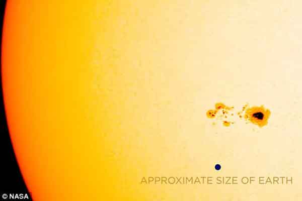 Τεράστια κηλίδα στον Ήλιο απειλεί με «μπλακ-άουτ» τη Γη