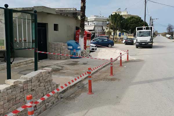 κατασκευή-πεζοδρομίου