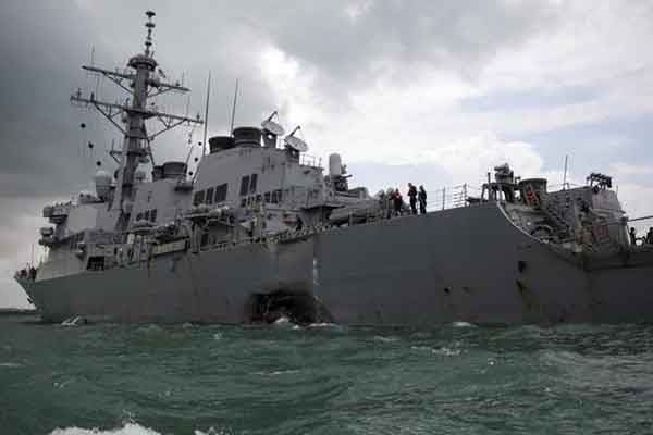 Ελληνικό το πλοίο που χτύπησε με αμερικάνικο αντιτορπιλικό στη Σιγκαπούρη