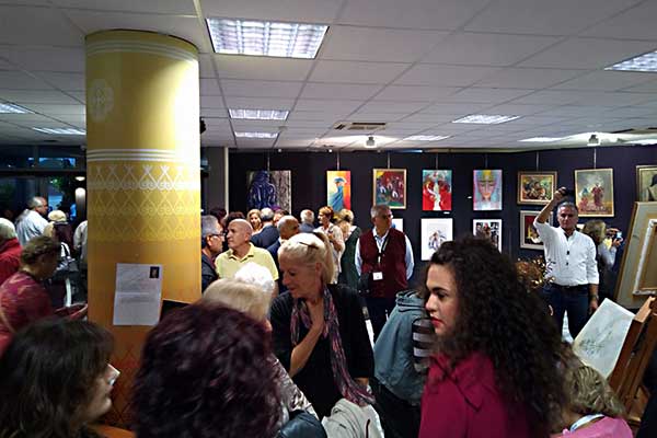 Αρχαία Ολυμπία: Ζωγράφισαν την ειρήνη και τη φιλία - Μεγάλη επιτυχία στα εγκαίνια της έκθεσης ζωγραφικής [PHOTOS]