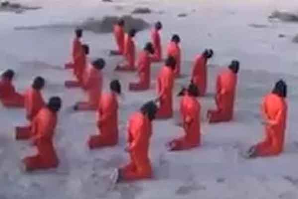 Σκληρές εικόνες: Μαζική εκτέλεση τζιχαντιστών στη Λιβύη