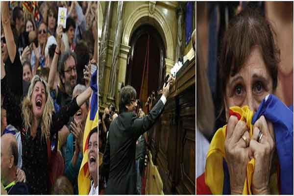 Την ανεξαρτησία της Καταλονίας από την Ισπανία κήρυξε η τοπική βουλή