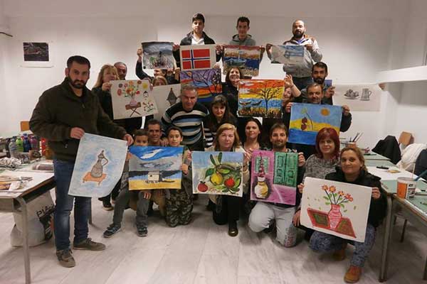 Το Σχολείο Δεύτερης Ευκαιρίας στην Αμαλιάδα  Ζωγραφίζει με τον Kristo Defrim Hasa [PHOTOS]