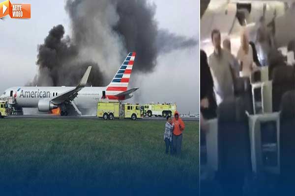 Ντοκουμέντο: Οι στιγμές τρόμου μέσα στο φλεγόμενο αεροσκάφος της American Airlines