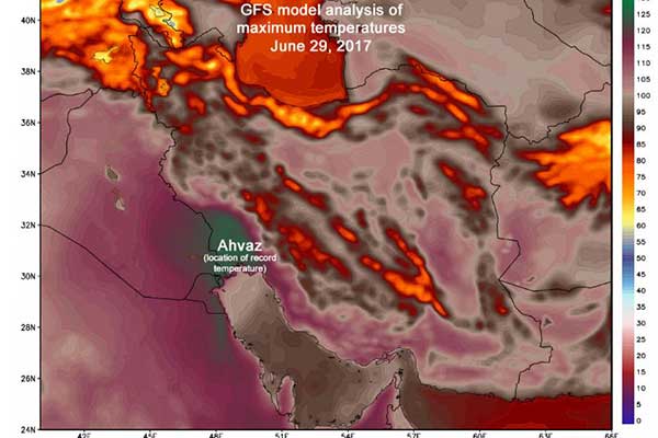 Στο Ιράν ψήνονται: Στους 54 βαθμούς Κελσίου η θερμοκρασία