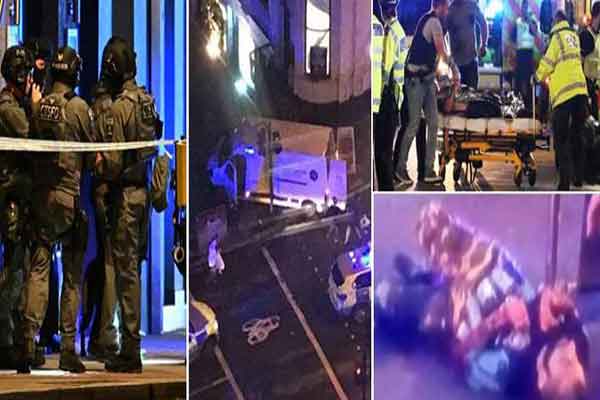 Τρομοκρατικές επιθέσεις στην καρδιά του Λονδίνου με βαν και μαχαίρια -Εξι θύματα -Νεκροί οι τρεις δράστες