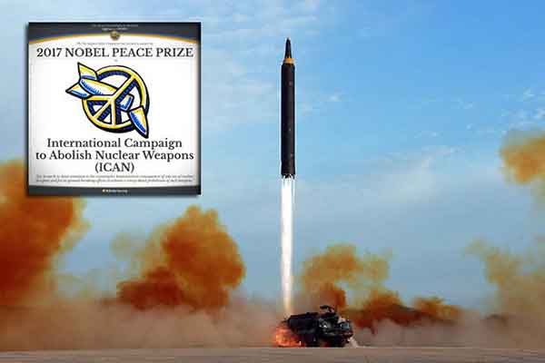 Μήνυμα προς Βόρεια Κορέα το Νόμπελ Ειρήνης: Πάει στη Διεθνή Εκστρατεία για τα Πυρηνικά