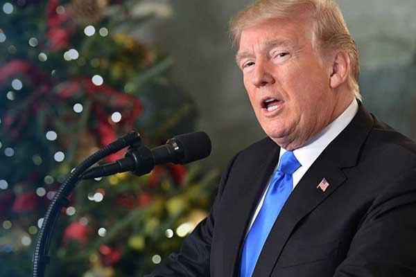 Ο Τραμπ ανακοίνωσε ότι οι ΗΠΑ αναγνωρίζουν την Ιερουσαλήμ ως πρωτεύουσα του Ισραήλ